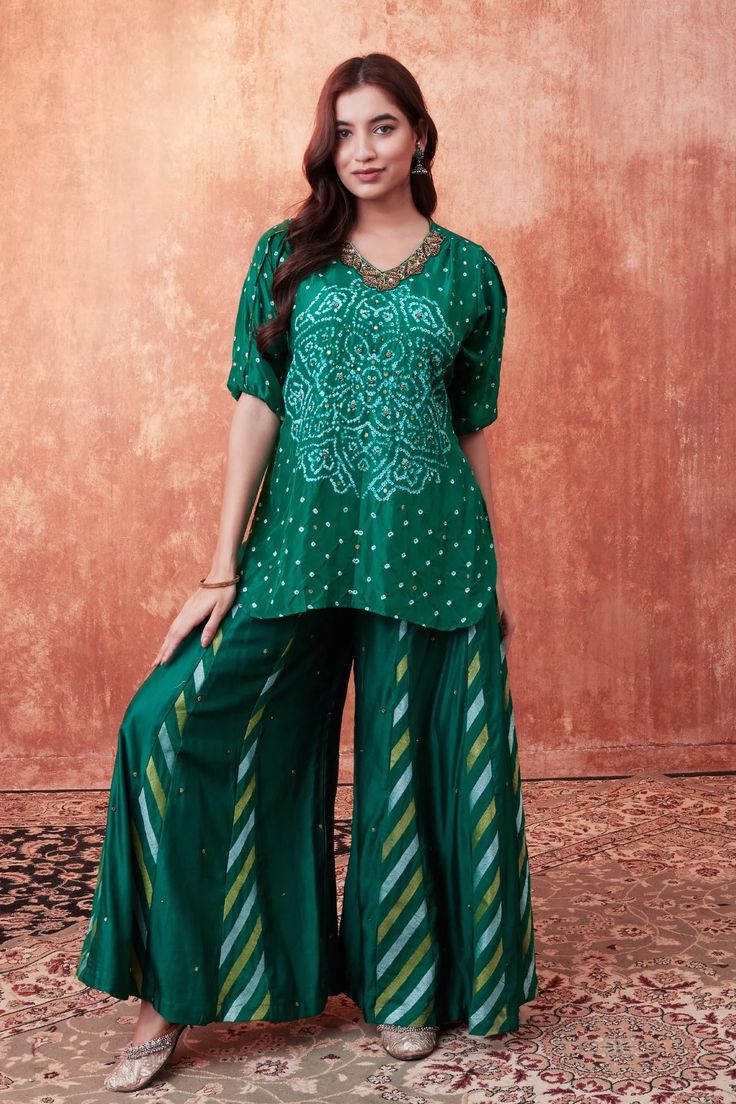 Bandhani Print Cord Set