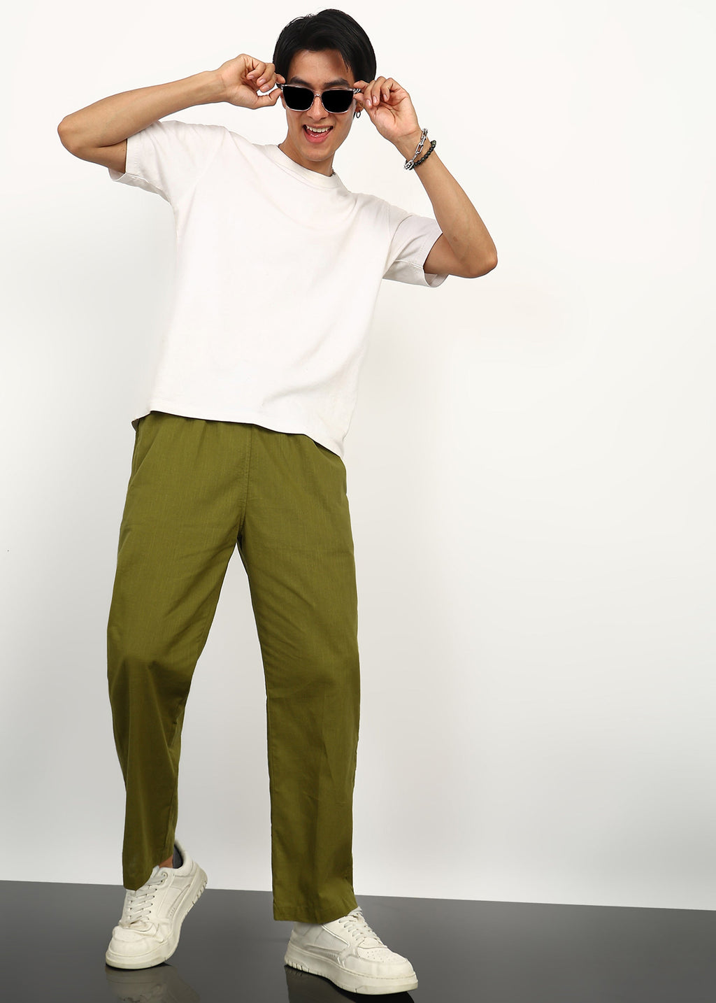 Men Green Pyjama Pent Fabmade