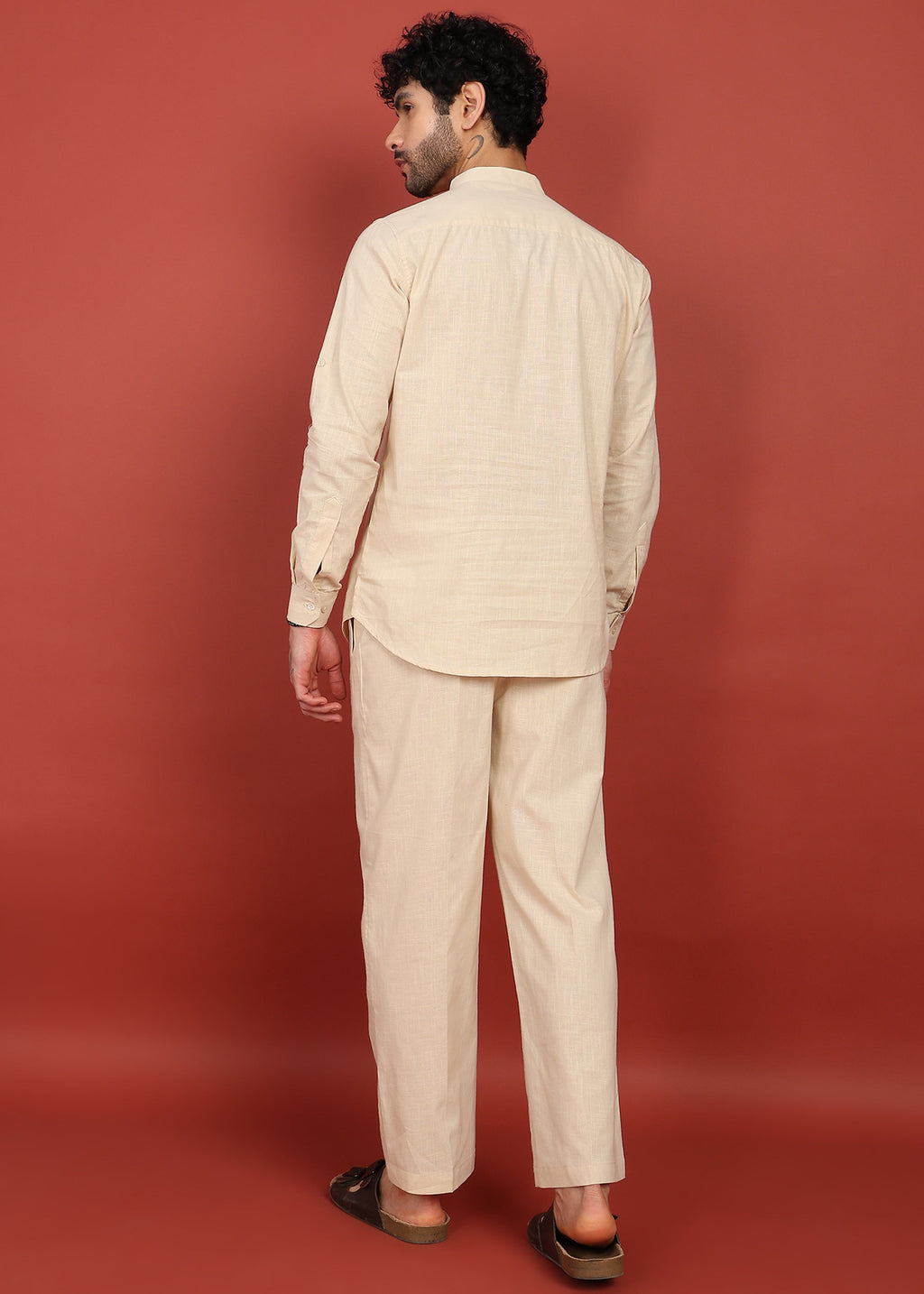 Ivory Ease Short Kurta Co-ord Set