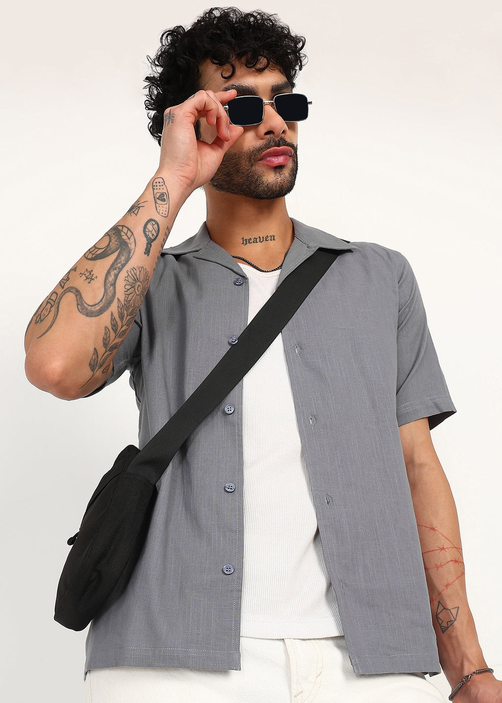 Slate Ease Linen Shirt