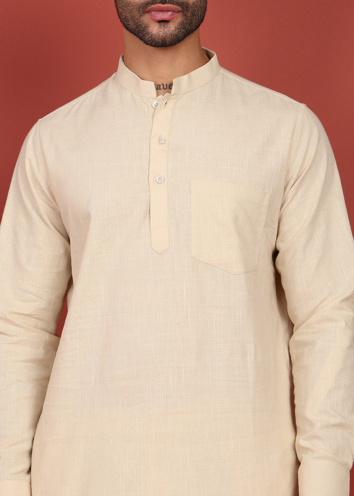 Ivory Ease Short Kurta Co-ord Set