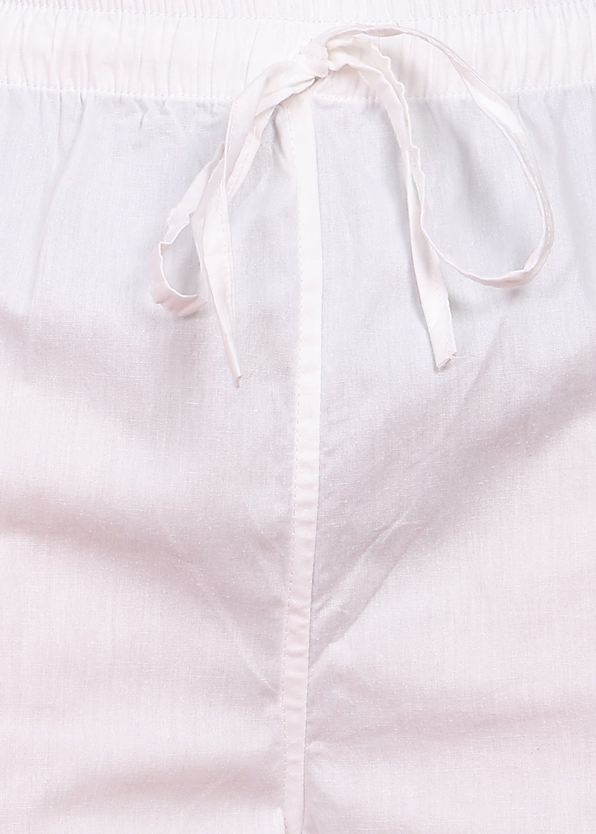 Men’s White P Drawstring Pyjama