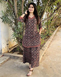 Ajrakh Block Print Cord Set