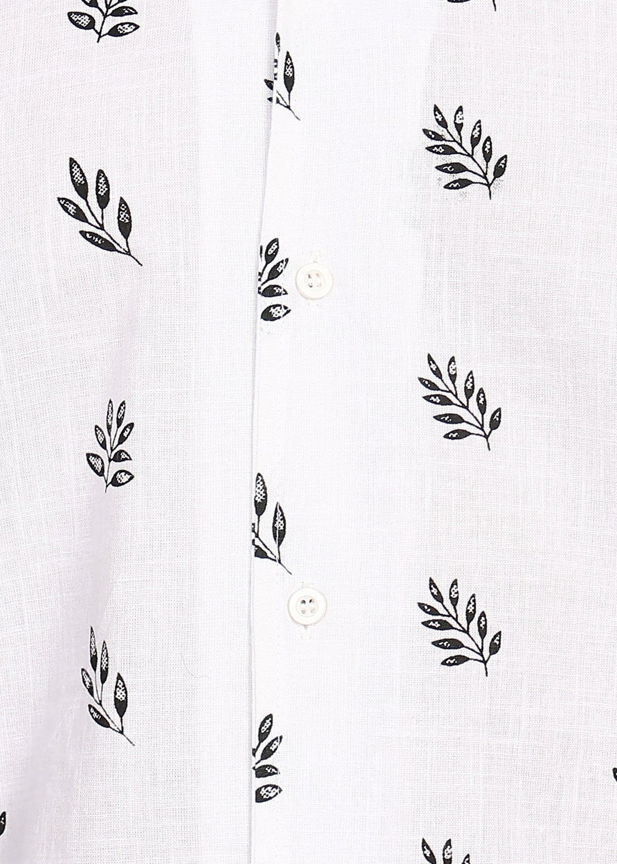 Fabmade Leaf Whisper Linen Shirt