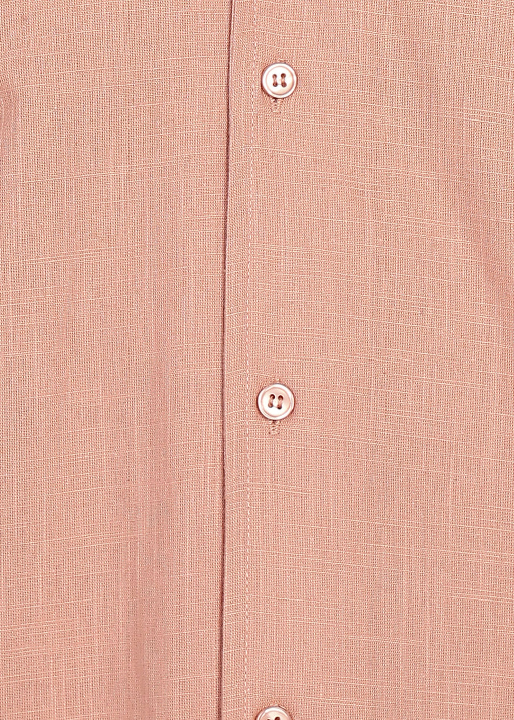 Men’s Peach Linen Short-Sleeve Shirt