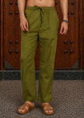 Fabmade Olive Linen Trousers